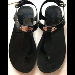 Michael Kors Black Jelly Sandals